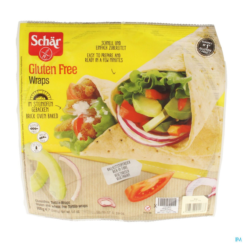 Schar wraps 2 pieces    160g 6903 revogan