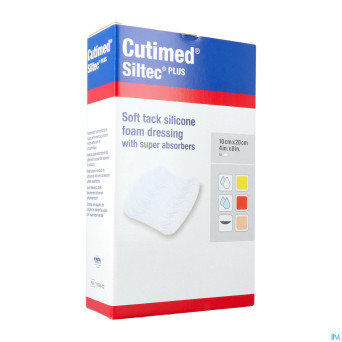 Cutimed siltec plus 10x20cm 10 7328802