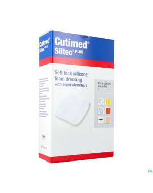 Cutimed siltec plus 10x20cm 10 7328802