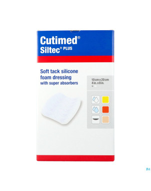 Cutimed siltec plus 10x20cm 10 7328802