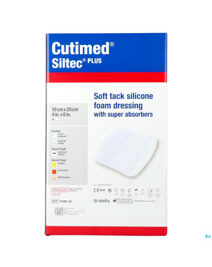 Cutimed siltec plus 10x20cm 10 7328802