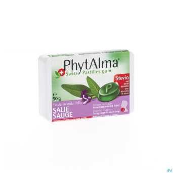 Phytalma pastilles gum sauge + stevia 50g