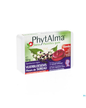 Phytalma pastilles gum sureau + stevia 50g