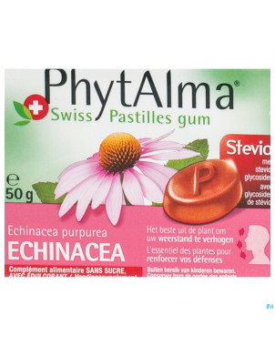 Phytalma pastilles gum extr.echinace + stevia 50g