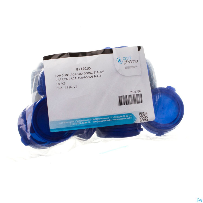 Capsule container bleu    100-600ml 10 aca