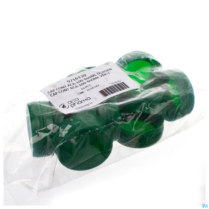 Capsule container vert fonce    100-600ml 10 aca