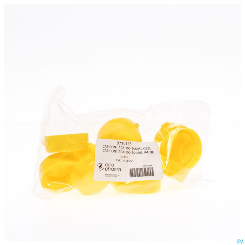 Capsule container jaune    100-600ml 10 aca