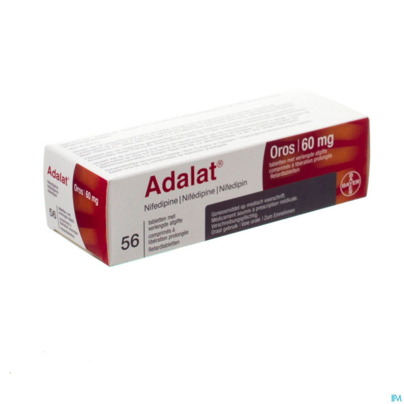 Adalat oros 60mg pi pharma comp 56 x 60mg pip