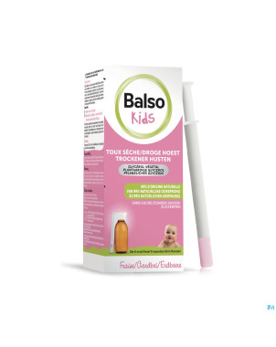 Balso kids sirop toux s/sucre 125ml+pipette