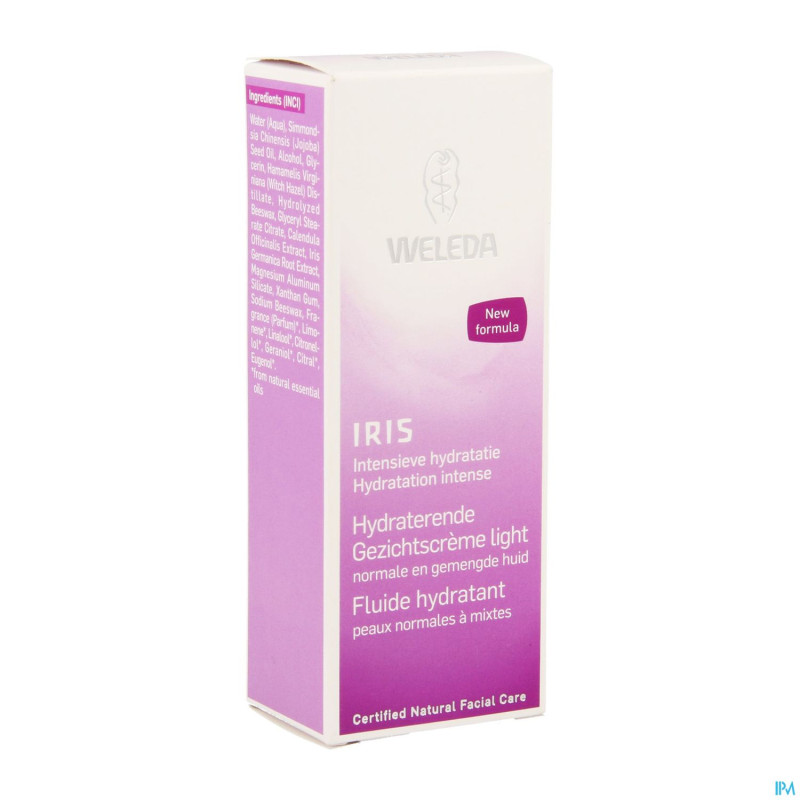 Weleda iris fluide visage hydra nf tube 30ml