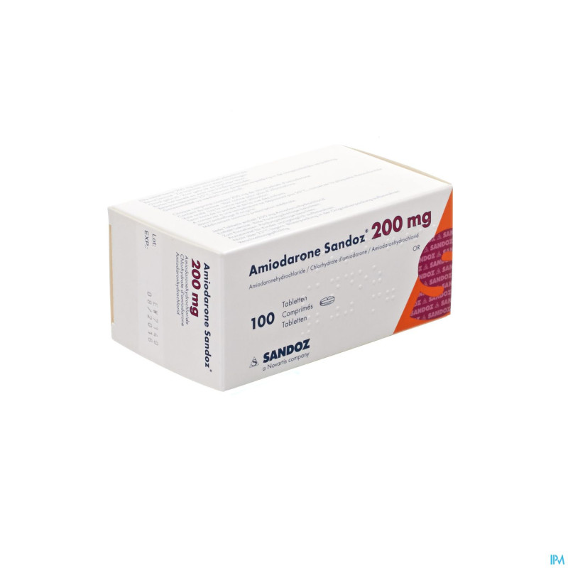 Amiodarone sandoz comp sec 100 x 200 mg