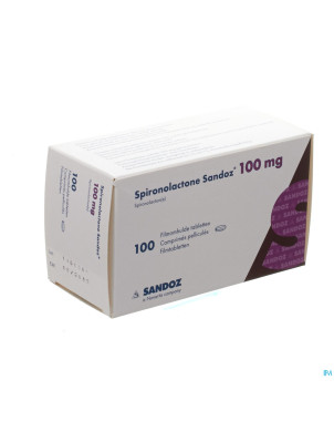 Spironolactone sandoz 100 mg comp pell 100