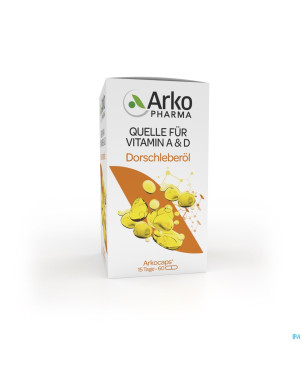 Arkogelules huile foie morue    60