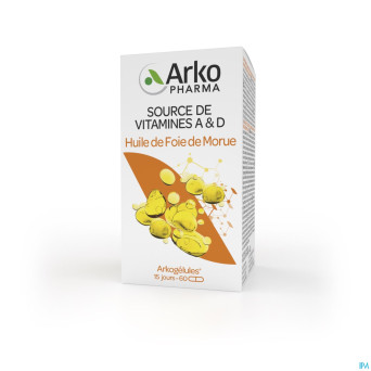Arkogelules huile foie morue    60