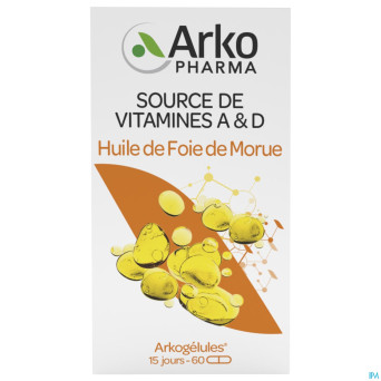 Arkogelules huile foie morue    60