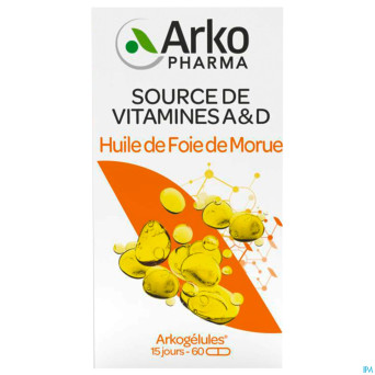 Arkogelules huile foie morue    60