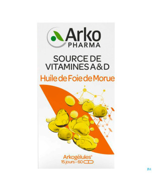 Arkogelules huile foie morue    60