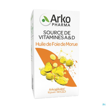 Arkogelules huile foie morue    60