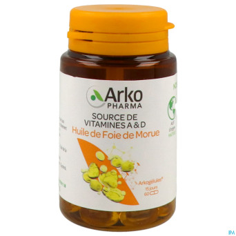 Arkogelules huile foie morue    60