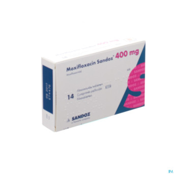 Moxifloxacin sandoz 400 mg comp pell 14