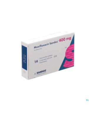 Moxifloxacin sandoz 400 mg comp pell 14