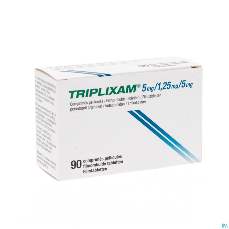Triplixam  5mg/1,25mg/ 5mg comp pell  90