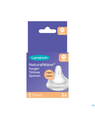 Lansinoh natural wave tetine medium 2