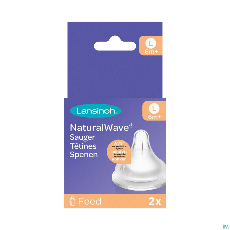Lansinoh natural wave tetine fast 2