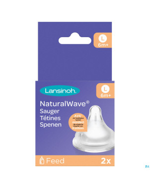 Lansinoh natural wave tetine fast 2