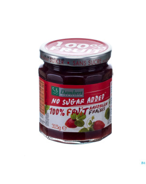 Damhert confiture fraises 100% fruit s/sucre  315g