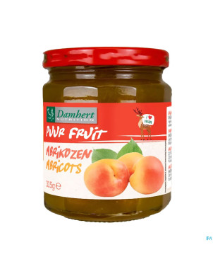 Damhert confiture abricots 100% fruit s/sucre 315g