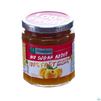 Damhert confiture abricots 100% fruit s/sucre 315g