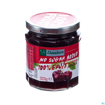 Damhert confiture cerises 100% fruit s/sucre  315g