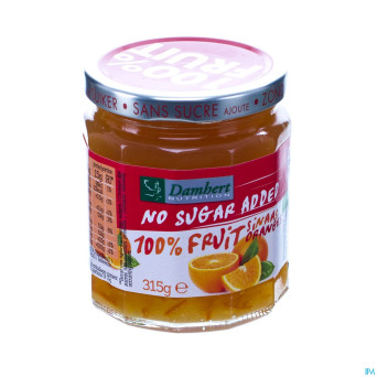 Damhert confiture oranges 100% fruit s/sucre  315g