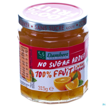 Damhert confiture oranges 100% fruit s/sucre  315g