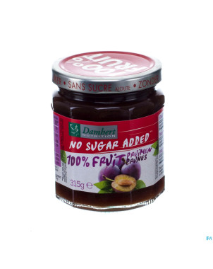 Damhert confiture prunes 100% fruit s/sucre   315g