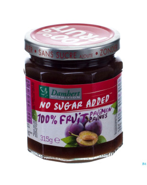 Damhert confiture prunes 100% fruit s/sucre   315g