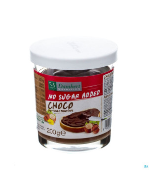 Damhert pate de chocolat noisettes s/sucre    200g