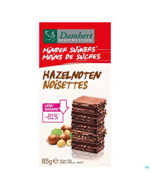 Damhert chocolat noisettes s/sucre    85g