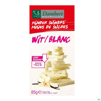 Damhert chocolat blanc s/sucre    85g