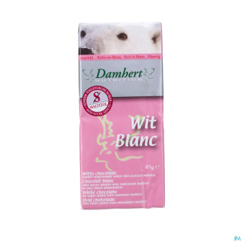 Damhert chocolat blanc s/sucre    85g