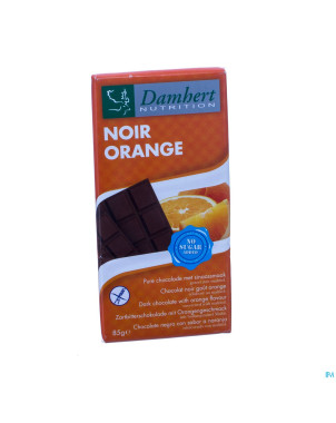 Damhert chocolat noir/orange s/sucre    85g