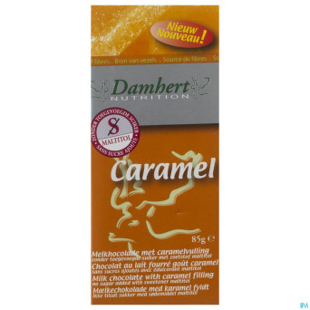 Damhert chocolat lait/caramel s/sucre    85g