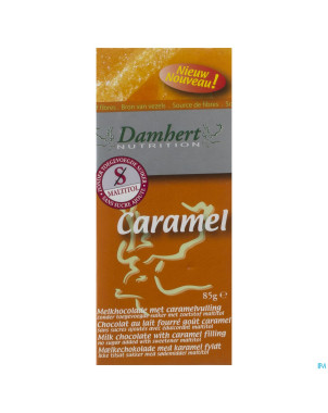 Damhert chocolat lait/caramel s/sucre    85g