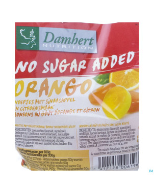 Damhert bonbons orango s/sucre    100g