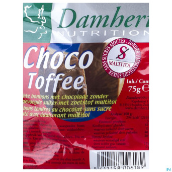 Damhert chocotoffee s/sucre    75g