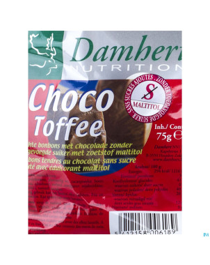 Damhert chocotoffee s/sucre    75g