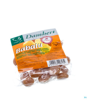 Damhert babalu bonbons au beurre s/sucre    75g