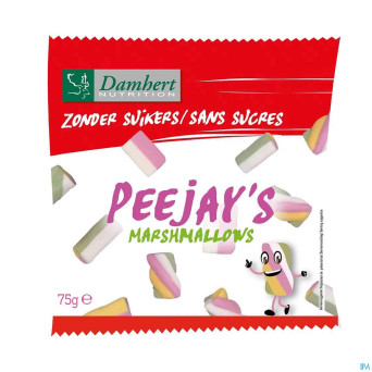 Damhert peejays marshmellows s/sucre    75g