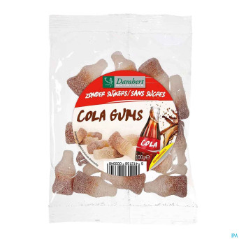 Damhert bouteilles de cola s/sucre    125g